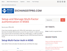 Tablet Screenshot of exchangeitpro.com
